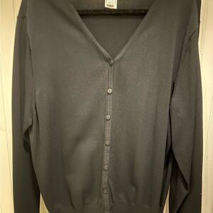 Talbot's Classic Black Button-Up Cardigan - Size 3X